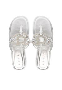 Guess Japonki FLJSM2 SAT21 Srebrny. Kolor: srebrny. Materiał: skóra #1