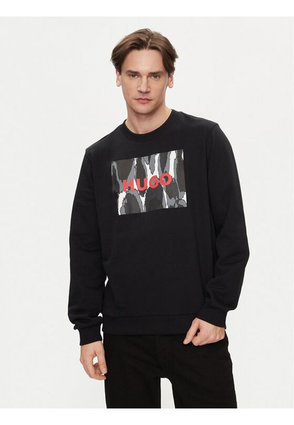 Hugo Bluza Duragol_U242 50513335 Czarny Regular Fit. Kolor: czarny. Materiał: bawełna