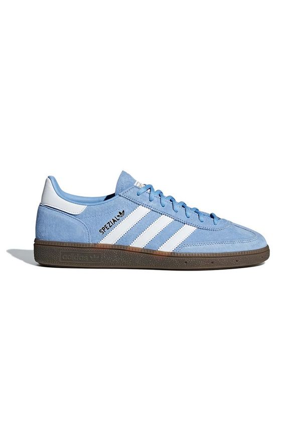 Adidas - Buty adidas Handball Spezial BD7632 - niebieskie. Okazja: na co dzień. Zapięcie: sznurówki. Kolor: niebieski. Materiał: guma, skóra, zamsz. Szerokość cholewki: normalna. Sport: piłka ręczna