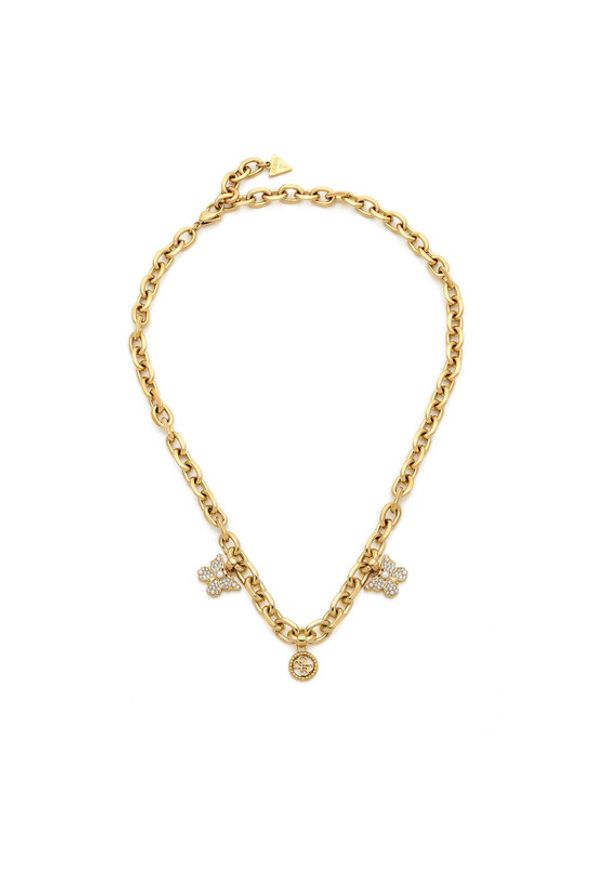 Guess Zestaw naszyjnik i kolczyki JUBN06 129JW Złoty. Materiał: ze stali nierdzewnej, ze stali. Kolor: złoty