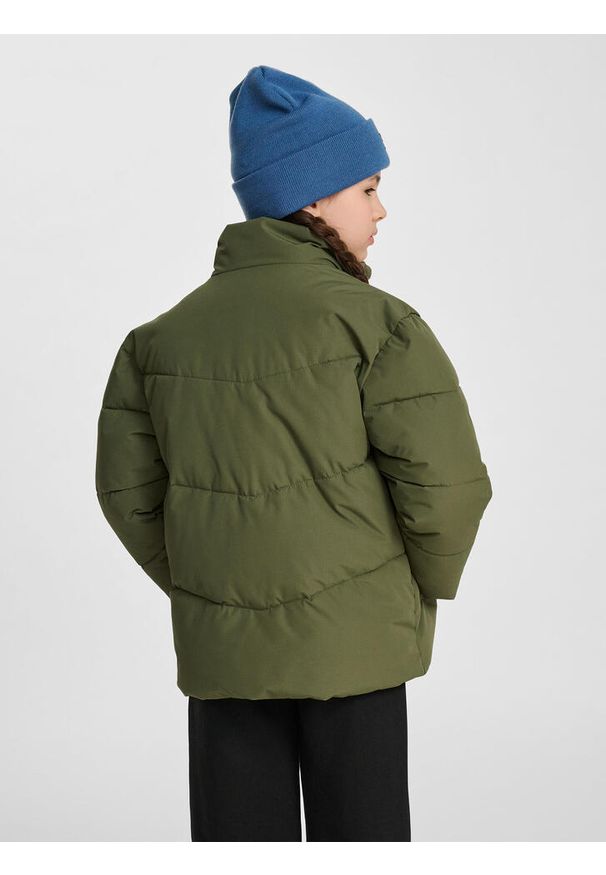 Dziecięca kurtka puchowa Hummel. Kolor: zielony. Materiał: puch