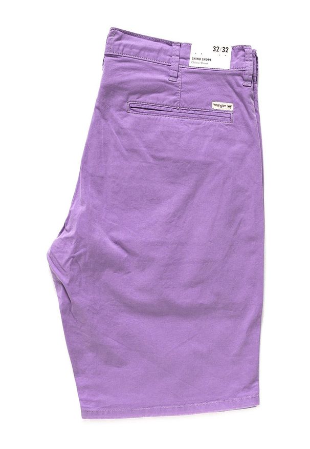 Wrangler - SPODENKI WRANGLER CHINO SHORT ORCHID PURPLE W14AMM25S 112126570. Materiał: materiał. Wzór: jednolity