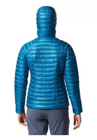 MOUNTAIN HARDWEAR - Kurtka puchowa damska Mountain Hardwear Ghost Whisperer/2 Hoody. Kolor: niebieski. Materiał: puch. Sport: turystyka piesza