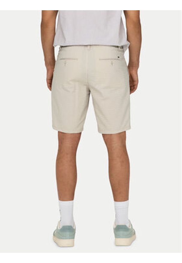 Only & Sons Szorty materiałowe Leo 22028301 Beżowy Regular Fit. Kolor: beżowy. Materiał: bawełna