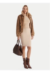 Guess Sweter W3YR26 Z37K0 Beżowy Slim Fit. Kolor: beżowy. Materiał: wiskoza #5