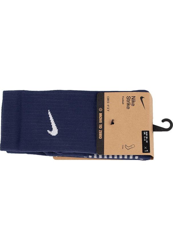 Skarpety Nike Dri-Fit Strike. Kolor: niebieski. Technologia: Dri-Fit (Nike). Sport: piłka nożna