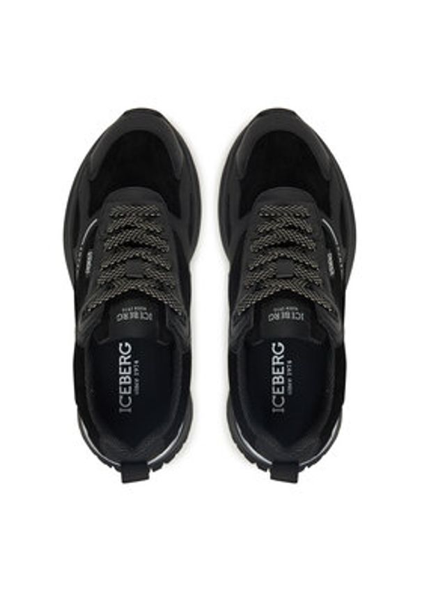 Iceberg Sneakersy IU1758 Czarny. Kolor: czarny. Materiał: materiał