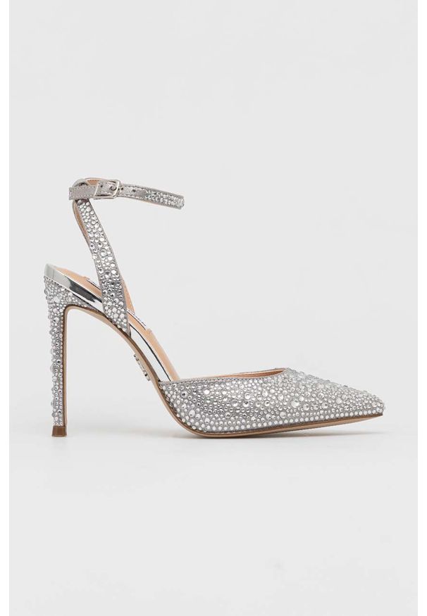 Steve Madden szpilki Revert-S kolor srebrny SM11002308. Zapięcie: klamry. Kolor: srebrny. Obcas: na szpilce. Wysokość obcasa: średni
