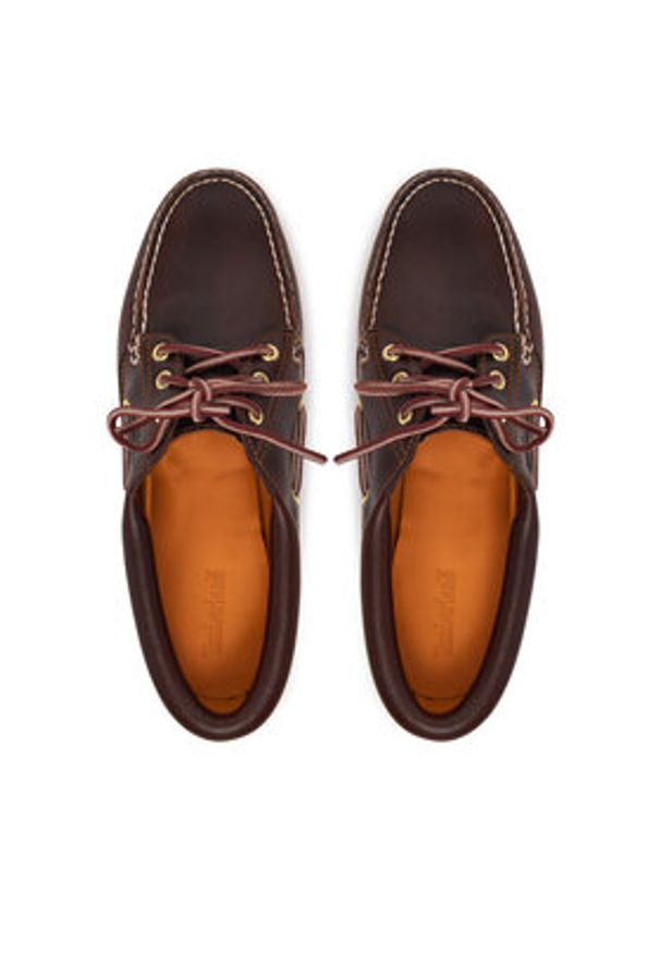 Timberland Mokasyny Authentic Boat 3 Eye Classic TB0513042141 Brązowy. Kolor: brązowy. Materiał: skóra