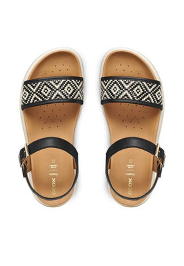 Geox Sandały D Xand 2.1S D65SZC 09B11 C9999 Czarny. Kolor: czarny. Materiał: skóra