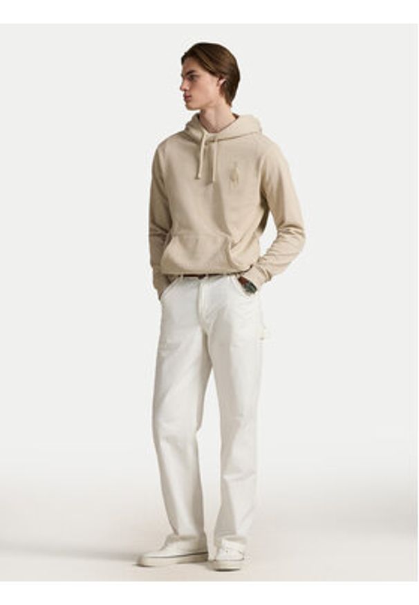 Polo Ralph Lauren Bluza 710936510007 Beżowy Relaxed Fit. Typ kołnierza: polo. Kolor: beżowy. Materiał: bawełna