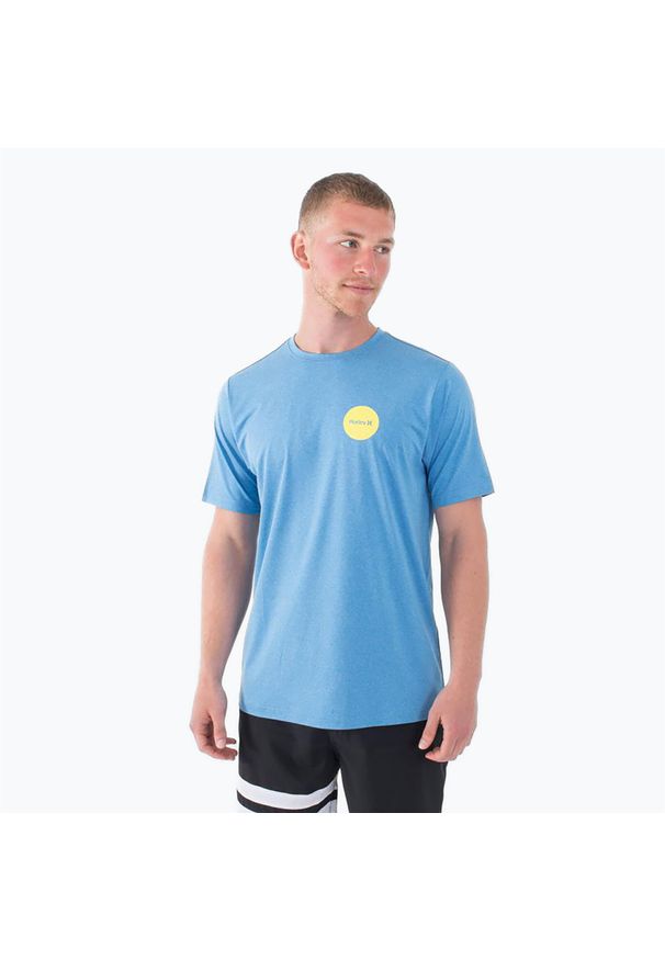 Koszulka męska Hurley Everyday Hybrid Upf. Kolor: niebieski. Sport: turystyka piesza
