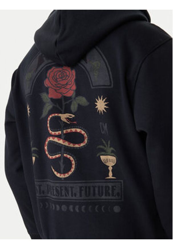 RVCA Bluza Roses Poster EVYSF00135 Czarny Regular Fit. Kolor: czarny. Materiał: bawełna