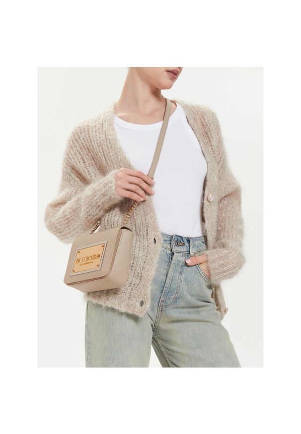 Love Moschino - Torebka LOVE MOSCHINO. Kolor: beżowy