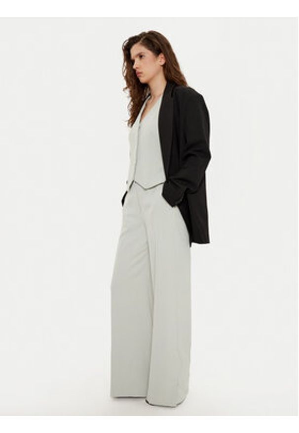 Calvin Klein Kamizelka garniturowa K20K208017 Szary Slim Fit. Kolor: szary. Materiał: syntetyk