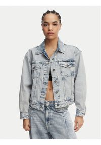 Guess Jeans Kurtka jeansowa W6GN56 D5M57 Niebieski Oversize. Kolor: niebieski. Materiał: bawełna #1