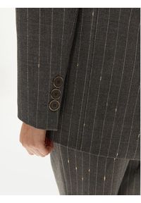 SIMONA CORSELLINI - Simona Corsellini Marynarka A24CPGI008 Szary Regular Fit. Kolor: szary. Materiał: syntetyk #6