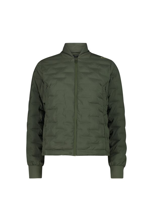 Kurtka puchowa bez szwów damska CMP. Kolor: zielony. Materiał: puch. Sport: narciarstwo