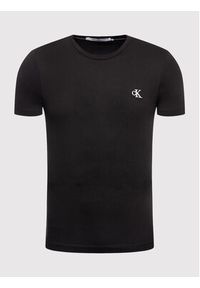 Calvin Klein Jeans T-Shirt Tee Shirt Essential J30J314544 Czarny Slim Fit. Kolor: czarny. Materiał: bawełna