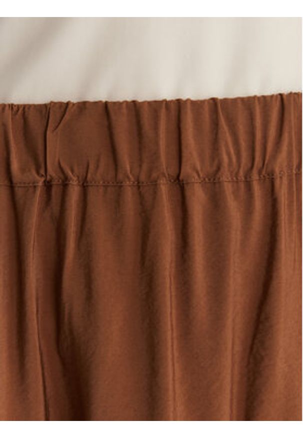 Marella Spódnica maxi Ciocca 2613101084 Brązowy Regular Fit. Kolor: brązowy. Materiał: wiskoza