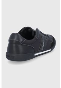 Calvin Klein Buty kolor czarny. Nosek buta: okrągły. Zapięcie: sznurówki. Kolor: czarny. Materiał: guma