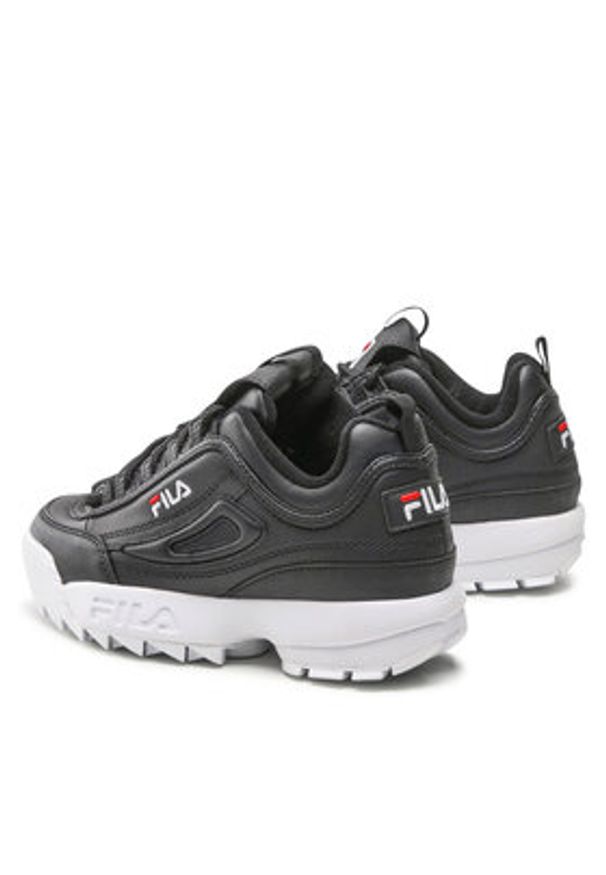 Fila Sneakersy Disruptor Teens FFT0029.80010 Czarny. Kolor: czarny. Materiał: skóra