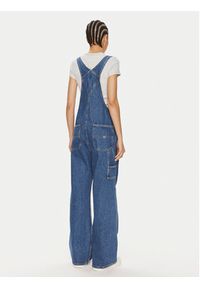 Tommy Jeans Ogrodniczki Classic Flag DW0DW18208 Niebieski Wide Leg. Kolor: niebieski