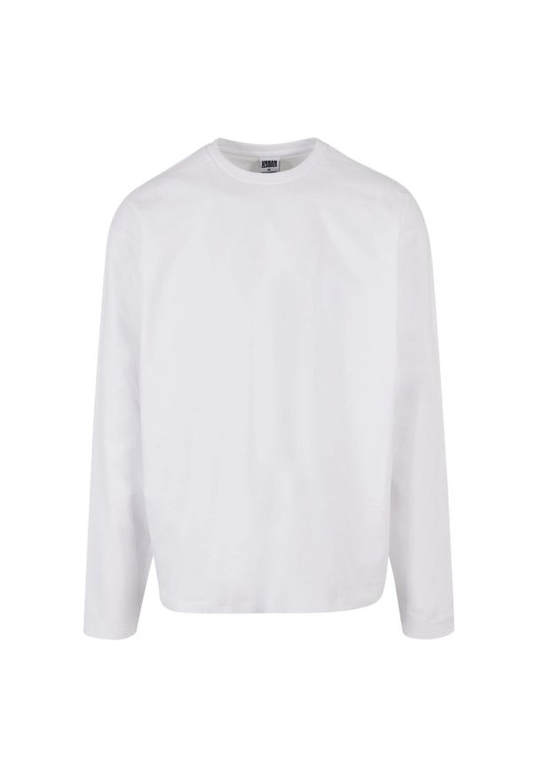 Urban Classics - Męska Koszulka Z Długim Rękawem Ultra Heavyweight Oversized T-shirt. Kolor: biały. Długość rękawa: długi rękaw. Długość: długie. Sport: turystyka piesza