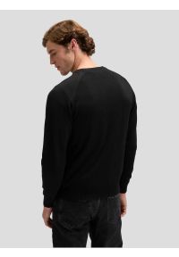Lee - MESKI SWETER LEE CLEAN RAGLAN SWEATER BLACK 112378518. Długość rękawa: raglanowy rękaw #3