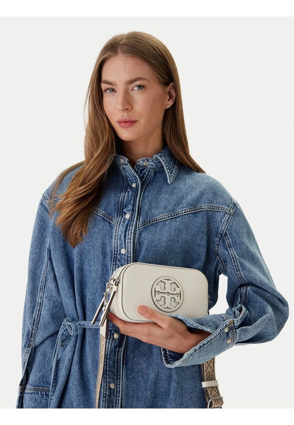 Tory Burch Torebka 171955 Écru. Kolor: kremowy. Materiał: skórzane