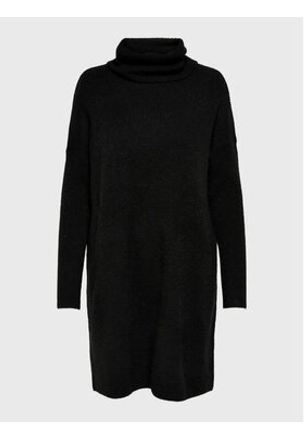only - ONLY Sukienka dzianinowa Jana 15140166 Czarny Regular Fit. Kolor: czarny. Materiał: syntetyk