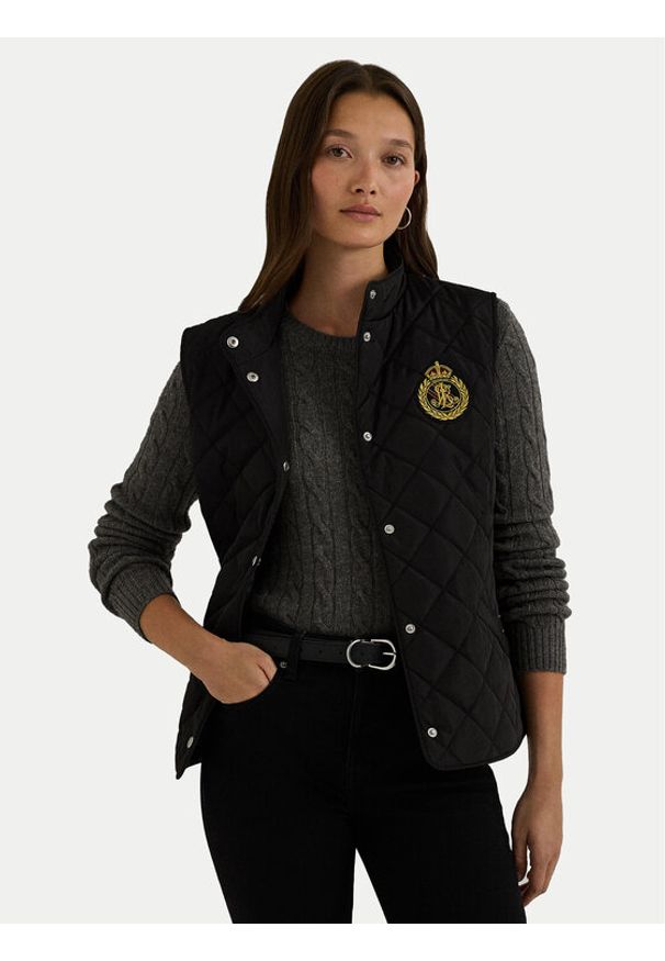 Lauren Ralph Lauren - LAUREN RALPH LAUREN Bezrękawnik 297951276005 Czarny Straight Fit. Kolor: czarny. Materiał: syntetyk. Długość rękawa: bez rękawów