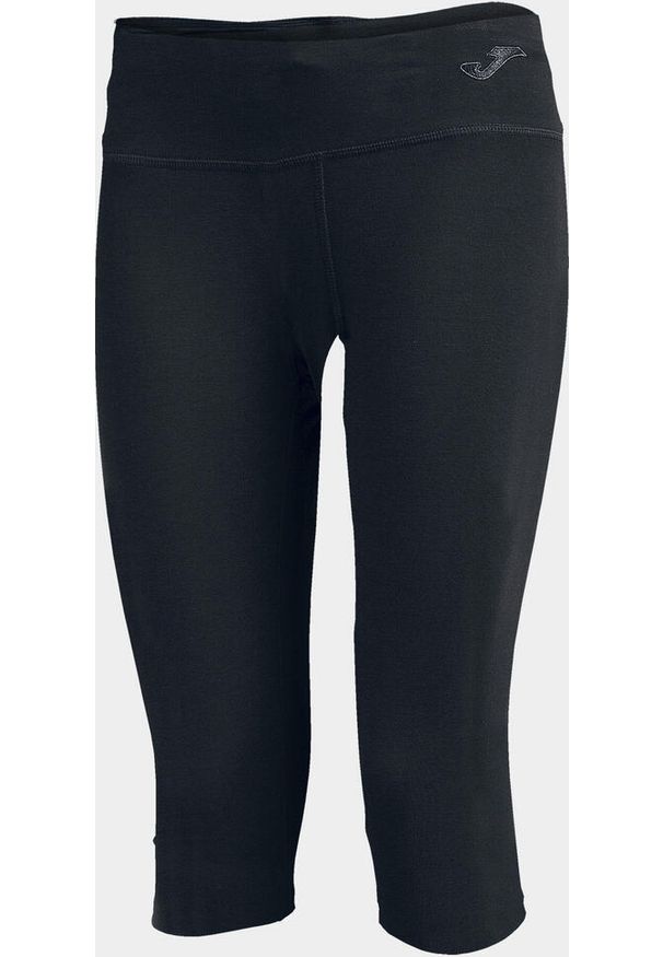 Legginsy do biegania damskie Joma Latino II 3/4. Kolor: czarny. Materiał: elastan, bawełna