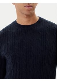 BOSS Sweter H-Hetico 50549975 Granatowy Regular Fit. Kolor: niebieski. Materiał: wełna #5