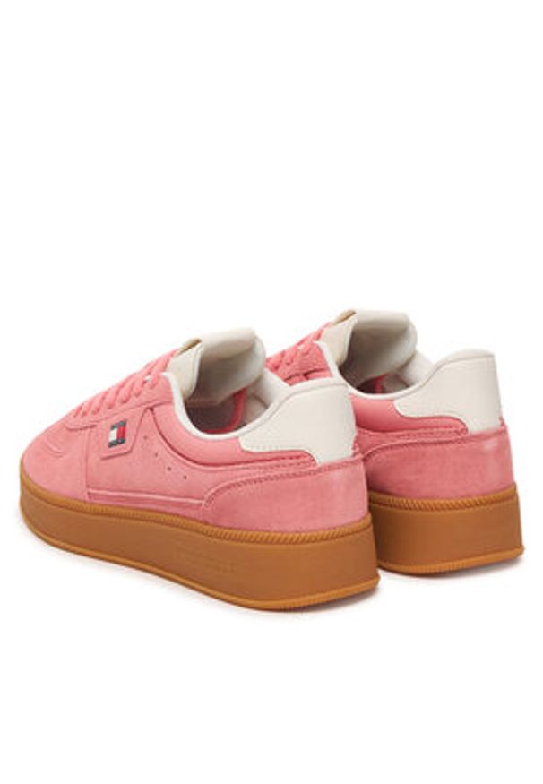 Tommy Jeans Sneakersy The Greenwich Edge Max Suede EN0EN02989 Różowy. Kolor: różowy. Materiał: zamsz, skóra