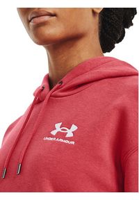 Under Armour Bluza Essential Fleece Hoodie 1373033 Czerwony Regular Fit. Kolor: czerwony