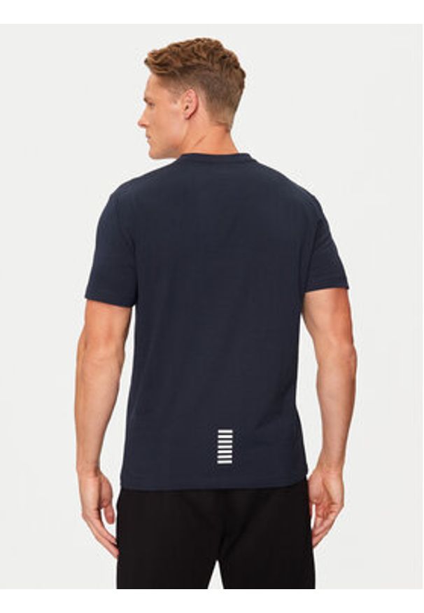 EA7 Emporio Armani T-Shirt 8NPT27 PJVQZ 1562 Granatowy Regular Fit. Kolor: niebieski. Materiał: bawełna