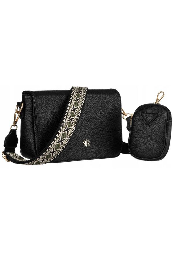 ROVICKY - Listonoszka damska Rovicky R-KP-03-F19 czarna. Kolor: czarny. Styl: casual