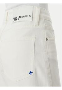 Karl Lagerfeld Jeans Szorty jeansowe B2W10066 Biały Regular Fit. Kolor: biały. Materiał: jeans, bawełna #2