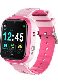 NoName - Smartwatch Q13 Różowy (5904161114147). Rodzaj zegarka: smartwatch. Kolor: różowy