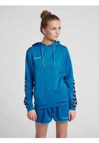 Bluza damska z kapturem Hummel hmlAUTHENTIC Poly. Typ kołnierza: kaptur. Kolor: turkusowy, niebieski, wielokolorowy. Sport: fitness