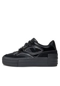 Calvin Klein Jeans Sneakersy Bold Vulc Flatf Lace Mix Mg Lum YW0YW01295 Czarny. Kolor: czarny. Materiał: skóra #4