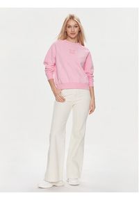 Guess Bluza Circle W4RQ09 KBPV1 Różowy Regular Fit. Kolor: różowy. Materiał: bawełna #5