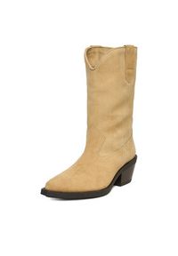 Badura Kowbojki EO-CAMILA-5031 Beżowy. Kolor: beżowy. Materiał: zamsz, skóra #9