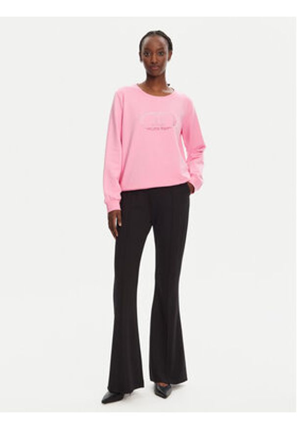 Liu Jo Sport Bluza TA5168 FS090 Różowy Regular Fit. Kolor: różowy. Materiał: bawełna. Styl: sportowy