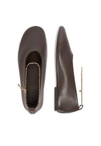 Gino Rossi - GINO ROSSI Baleriny EO-V2198-73 Brązowy. Kolor: brązowy. Materiał: skóra #3