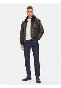 JOOP! Kurtka skórzana Falko 80000864 Szary Regular Fit. Kolor: szary. Materiał: skóra #4