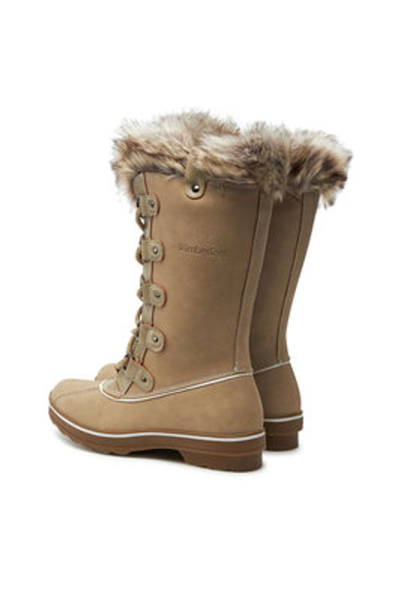 Kimberfeel Śniegowce Beverly Beżowy. Kolor: beżowy. Materiał: skóra