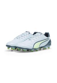 Buty piłkarskie Puma King Pro FG/AG. Kolor: szary, zielony, wielokolorowy, żółty. Sport: piłka nożna