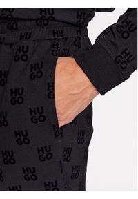 Hugo Spodnie dresowe Flock Aop 50501603 Czarny Regular Fit. Kolor: czarny. Materiał: dresówka, bawełna #2